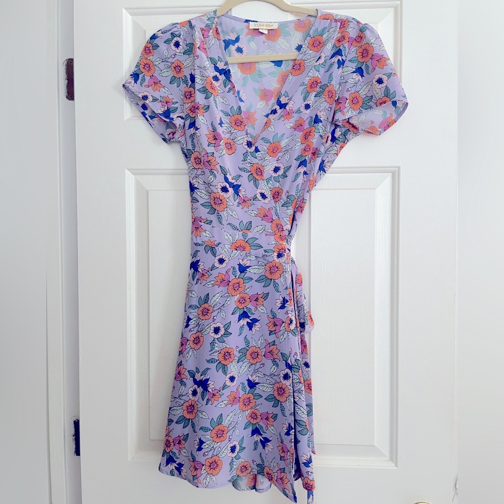 Yumi Kim Floral Lilac Wrap Dress